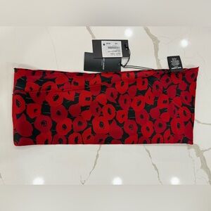 Saint Laurent Poppy Losange Scarf